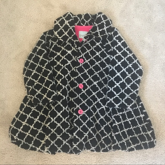 Pink & Black Girl Thick Coat - Picture 1 of 11